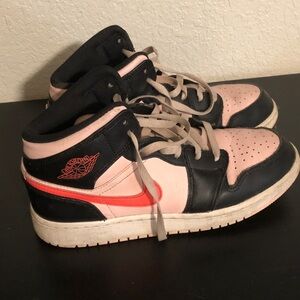 Nike Black and Pink Sneakers
